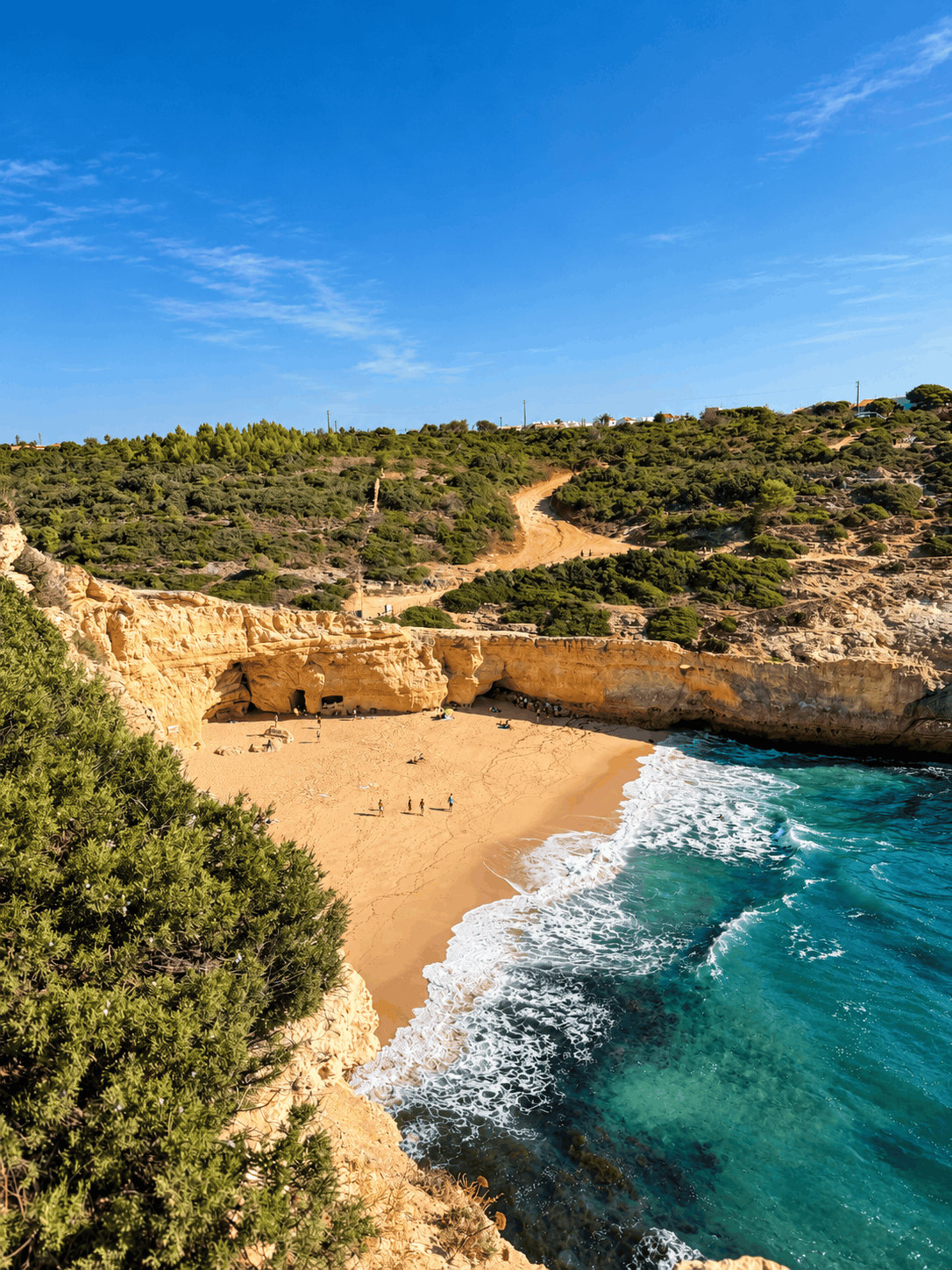 Praia do Carvalho, the best beach on the Seven Hanging Valleys trail