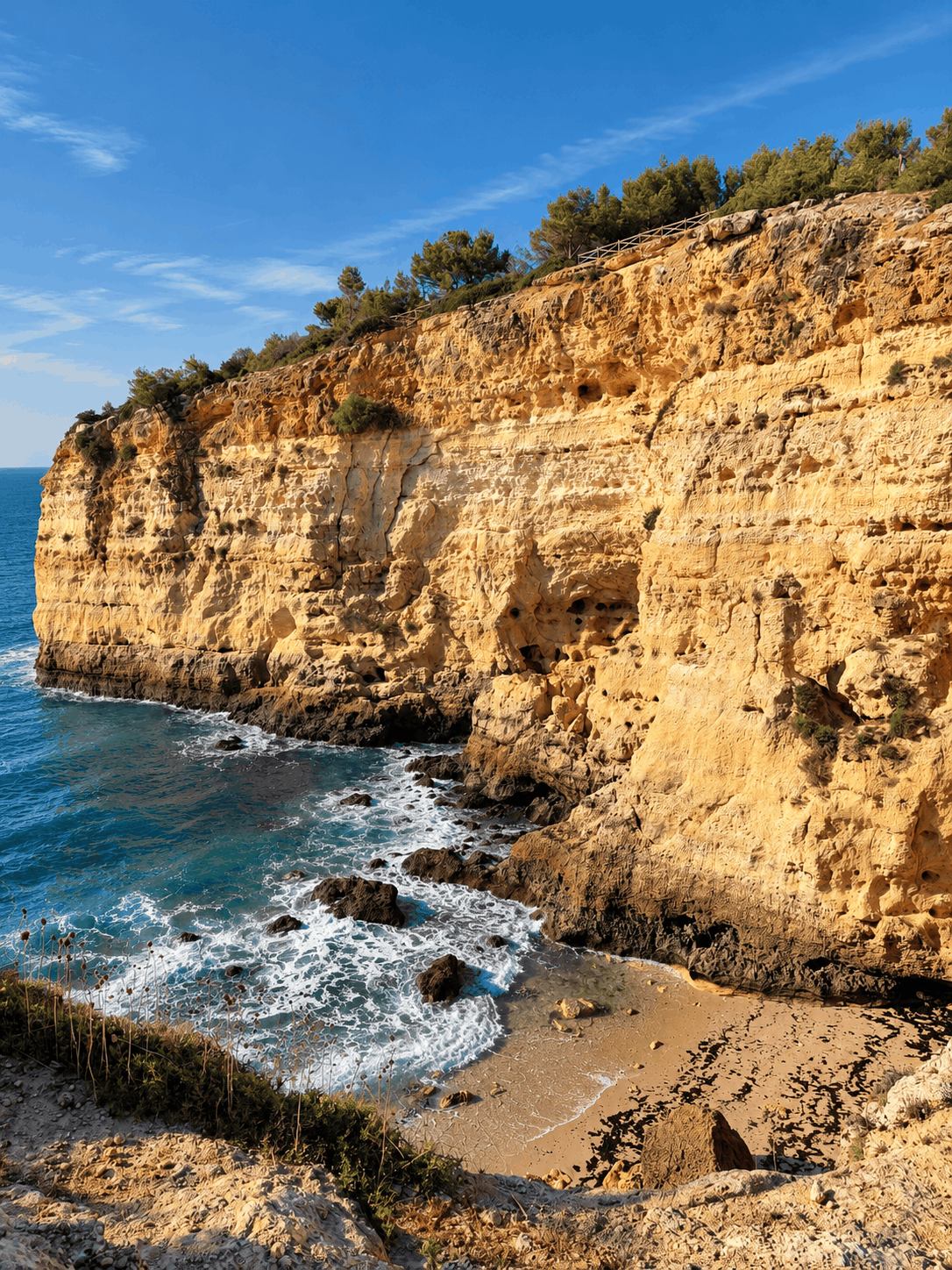 Praia do Vale Espinhaço on the Seven Hanging Valleys trail near Carvoeiro